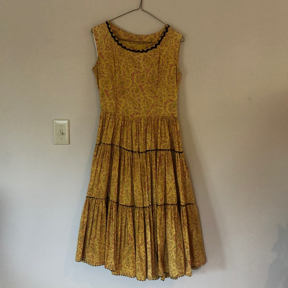 Vintage Paisley Dress